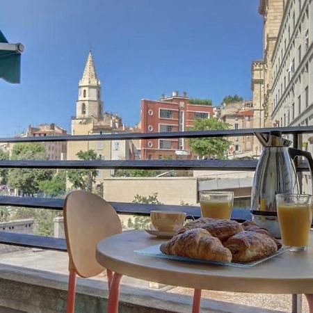 Balcony On The True Marseille Apartment Exterior photo